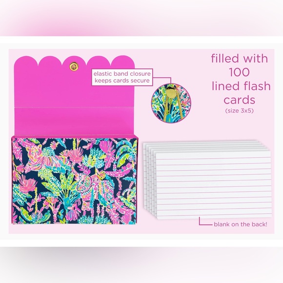 Lilly Pulitzer Study Notecard Set, Seen and Herd - Picture 3 of 5